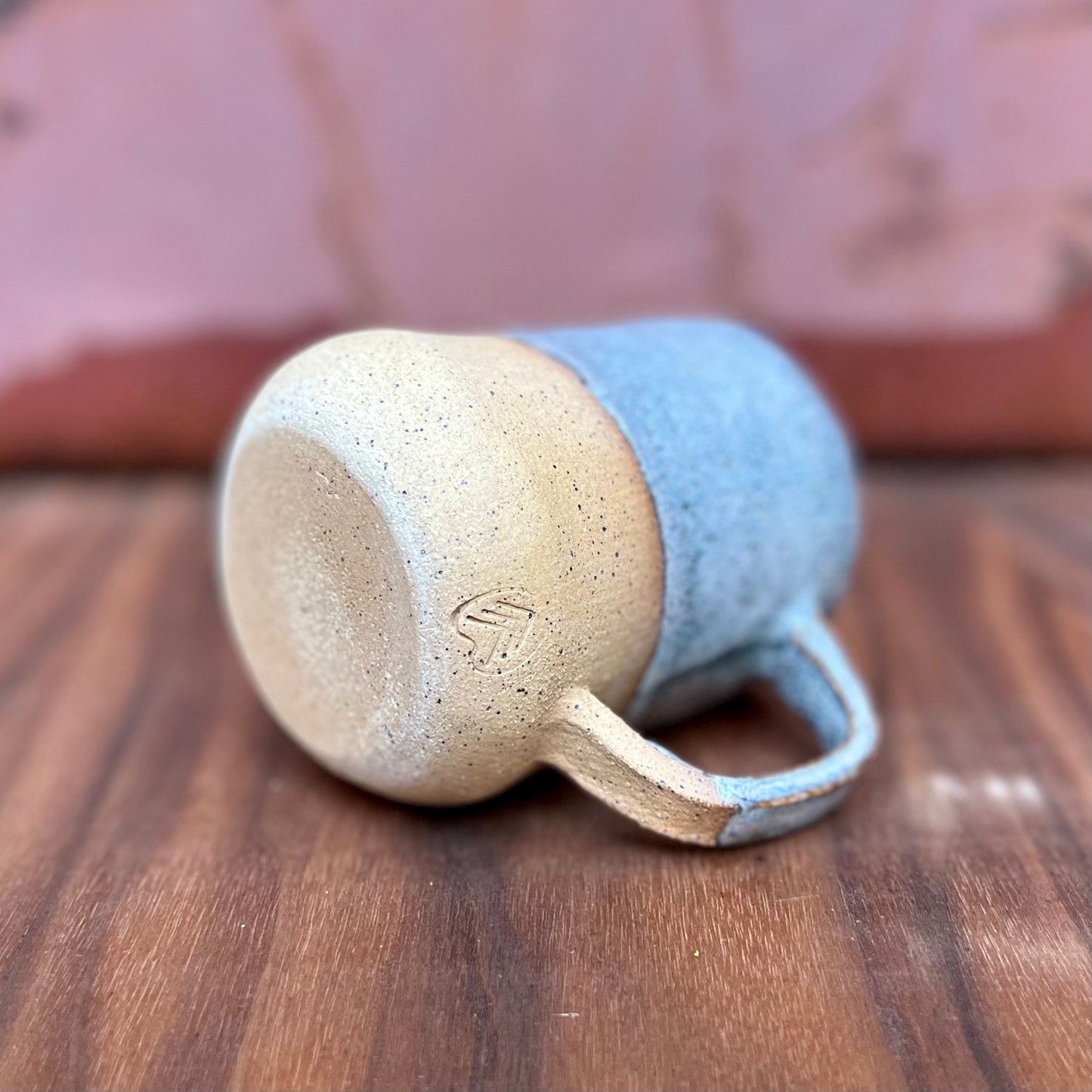 Small Slab Built Mug in Storm